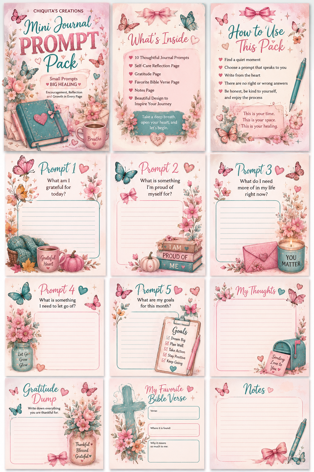 Physical Printed Mini Journal
