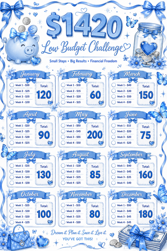 LOW BUDGET SAVING CHALLENGE